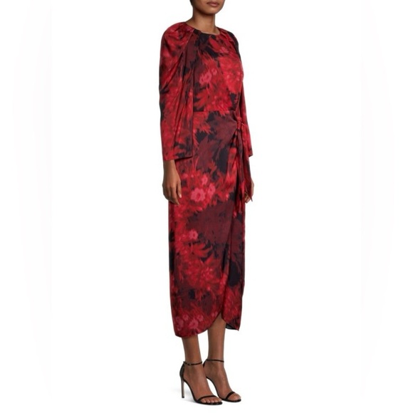 KOBI HALPERIN Halsey Floral-Print Midi Dress | medium - Picture 4 of 13
